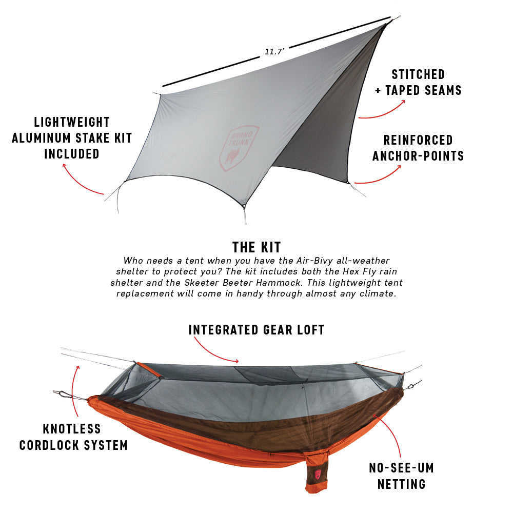 Air Bivvy All Weather Shelter & Hammock ABAW-02