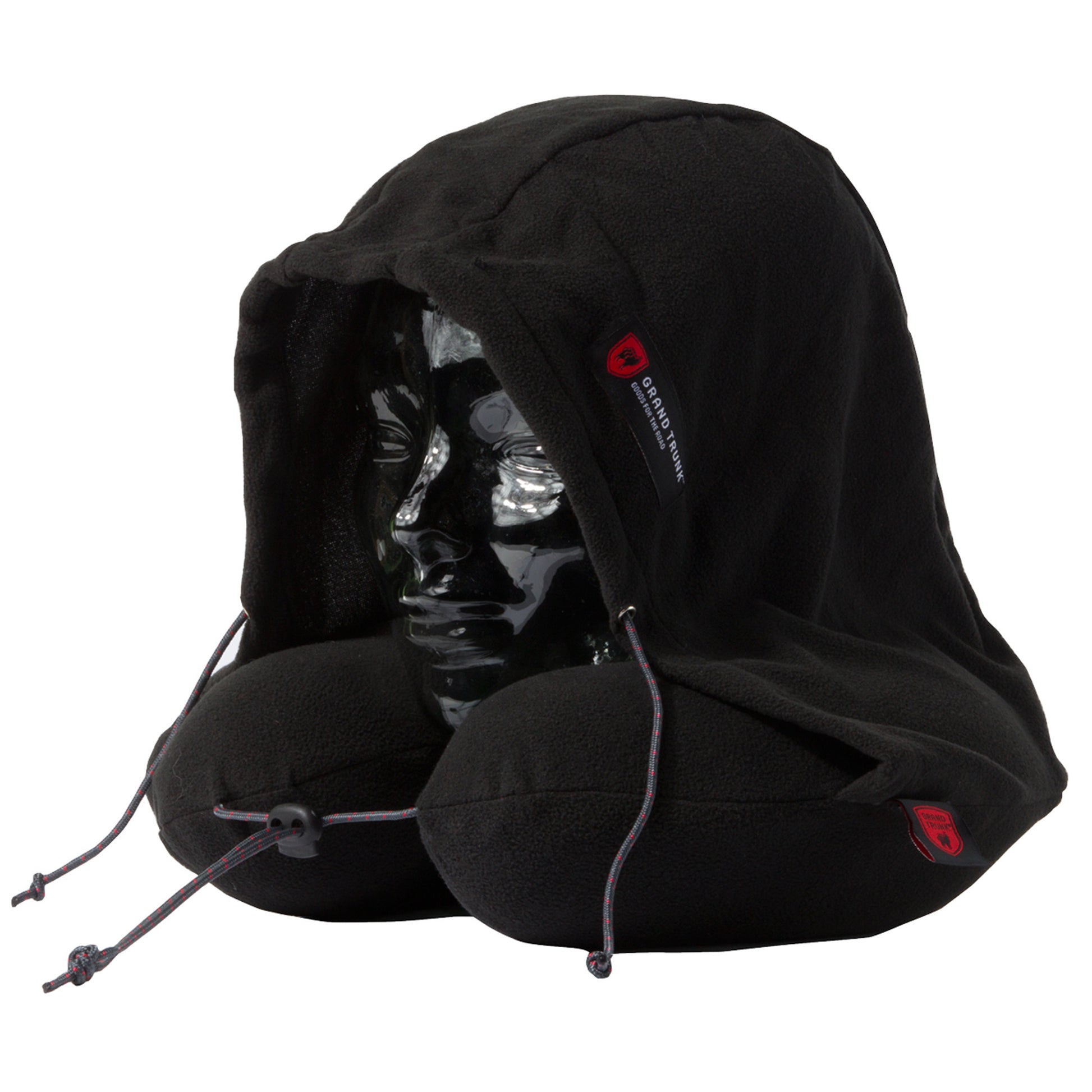 Hooded Travel Neck Pillow HTP-black-01