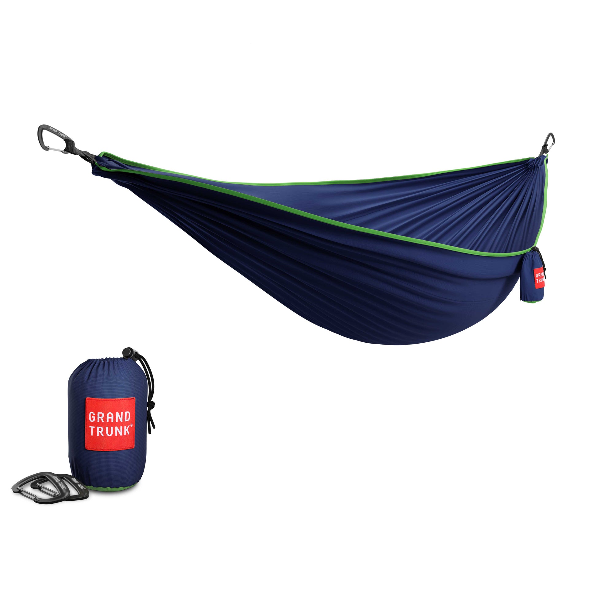TrunkTech™ Double Hammock SOLID COLOUR Navy / Lime Green TT-31-41-01